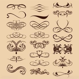 复古欧式装饰花纹图案集