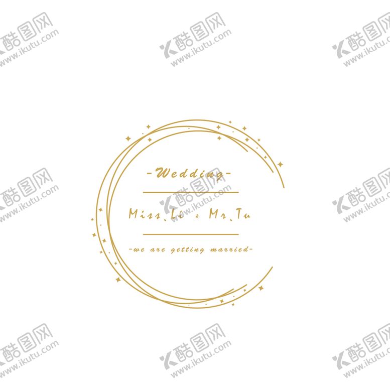 编号：63279409162004076529【酷图网】源文件下载-婚礼logo