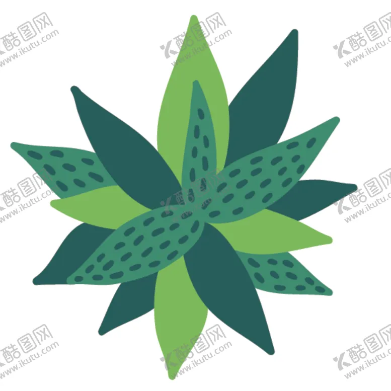 编号：38305407090432356502【酷图网】源文件下载-小清新仙人掌绘画图案