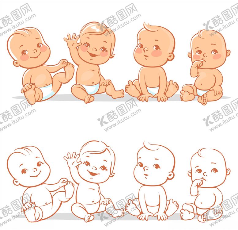 编号：99020505161753314811【酷图网】源文件下载-卡通婴儿