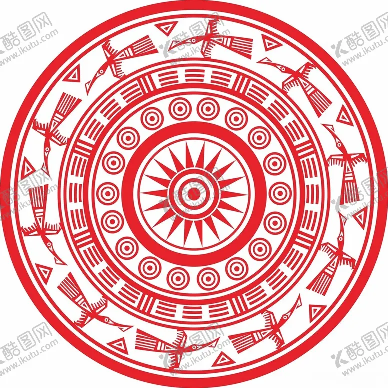 编号：68813401121311509780【酷图网】源文件下载-铜鼓曲线图案