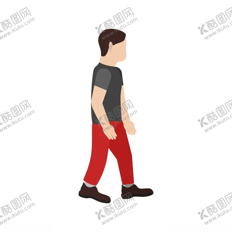 编号：57109612010847323954【酷图网】源文件下载-矢量人物走路
