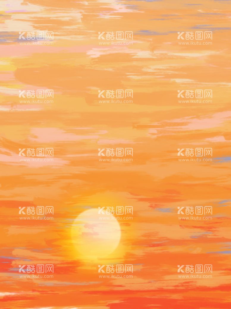 编号：40851209151807429741【酷图网】源文件下载-橙色夕阳背景