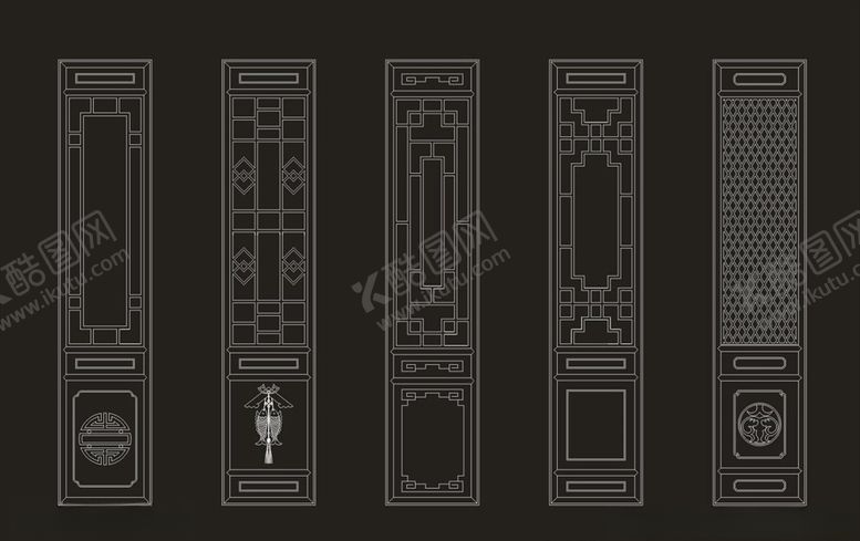 编号：90188610291516553199【酷图网】源文件下载-门雕花