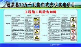 工程施工风险告知牌