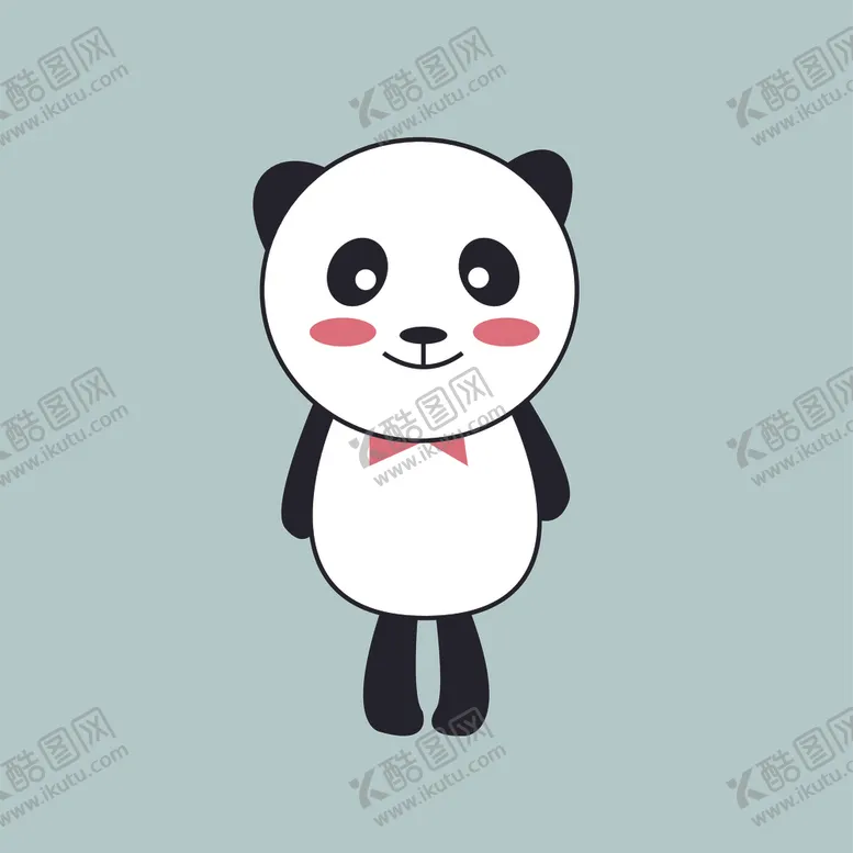 编号：38660804191159456785【酷图网】源文件下载-矢量熊猫