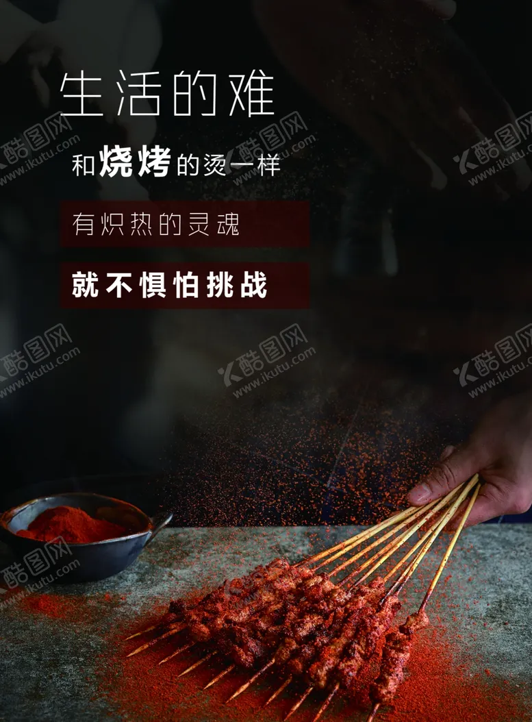编号：11907204201232321338【酷图网】源文件下载-烧烤文字海报
