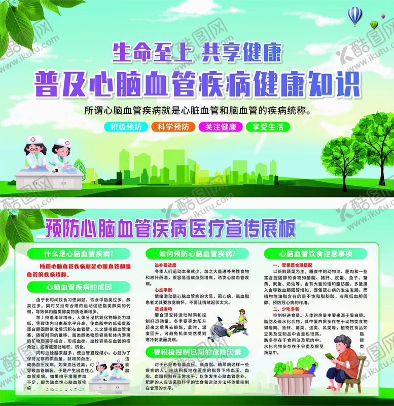 编号：79841904201509255239【酷图网】源文件下载-心血管疾病防治知识展板