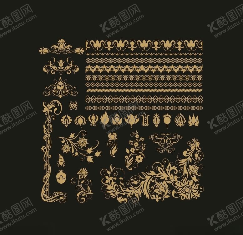 编号：34832909150606177884【酷图网】源文件下载-矢量花边