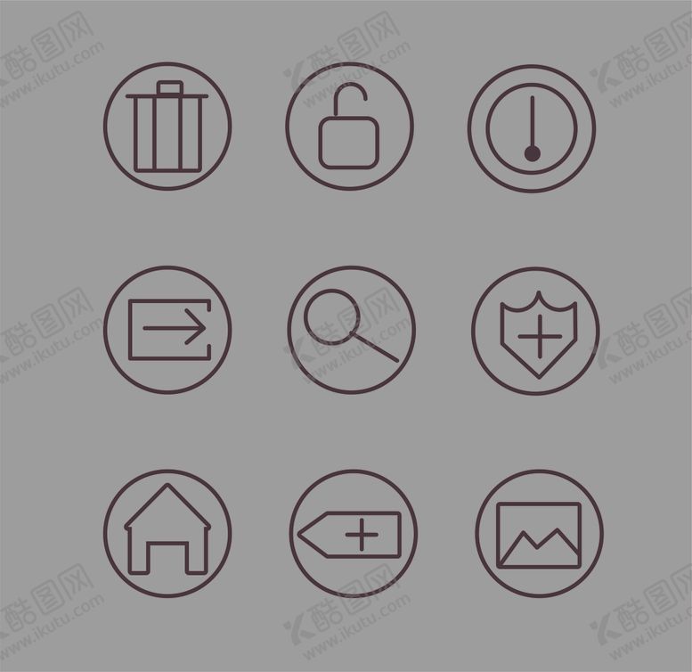 编号：28948607011327397248【酷图网】源文件下载-常用图标APP矢量图标矢量