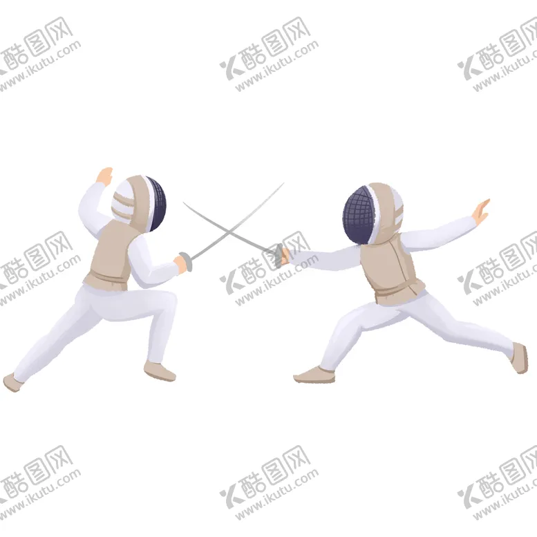 编号：46539109280142102153【酷图网】源文件下载-卡通击剑