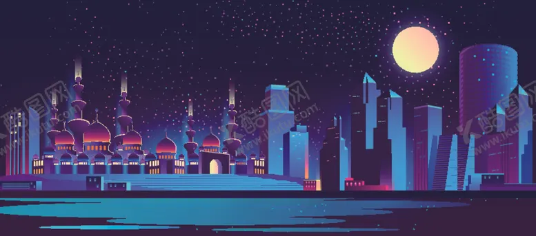 编号：63312412301259372398【酷图网】源文件下载-科幻城市剪影