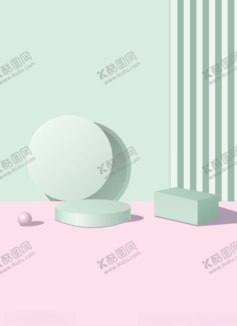 编号：62913205010934149638【酷图网】源文件下载-立体小清新背景