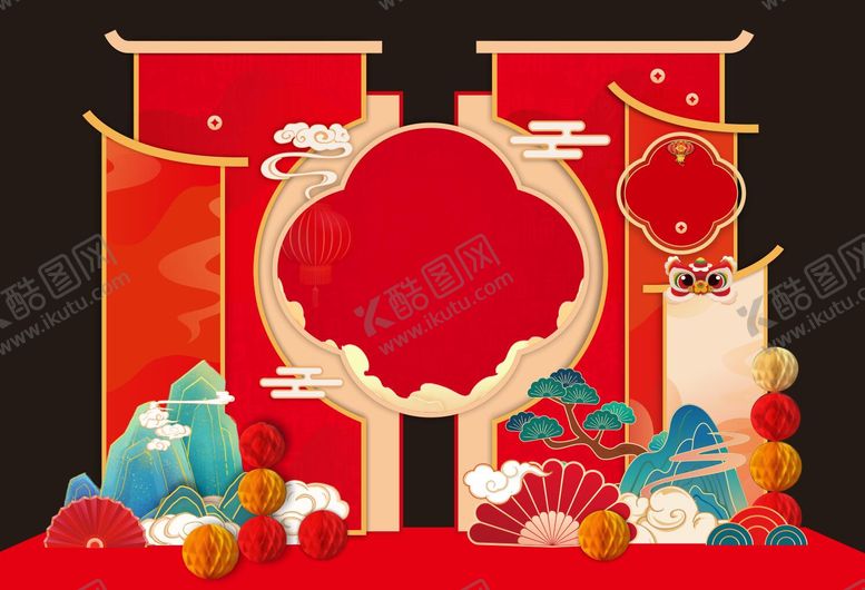 编号：91582801112128139769【酷图网】源文件下载-新中式主题美陈