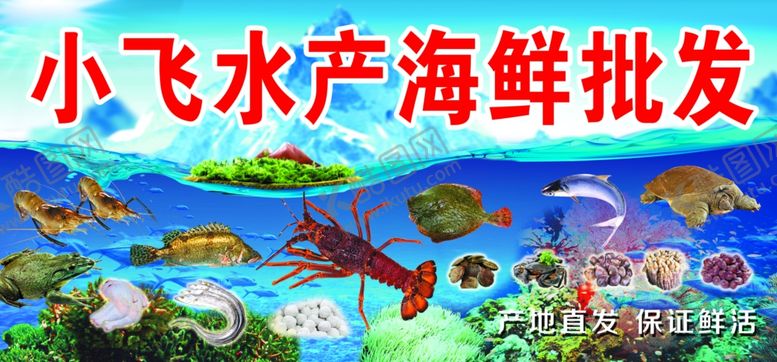 编号：32253901261504194359【酷图网】源文件下载-水产海鲜批发