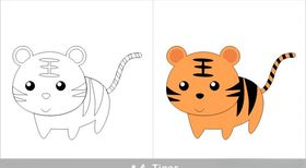 老虎简笔画