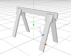 C4D模型栅栏