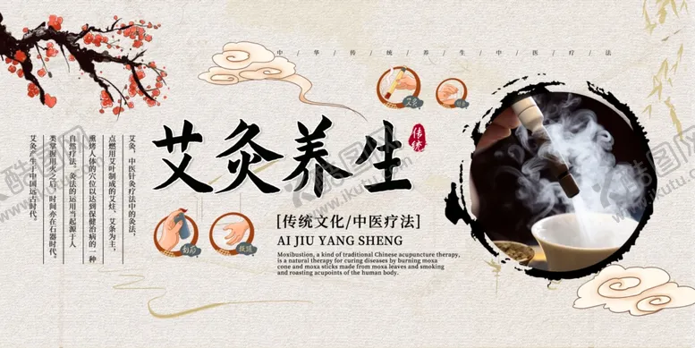 编号：93204407081052208849【酷图网】源文件下载-国风中医艾灸养生展板