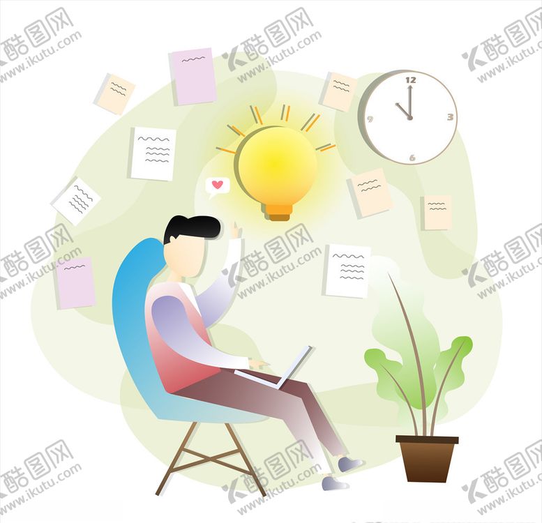 编号：72190710252208471684【酷图网】源文件下载-生活人物插画