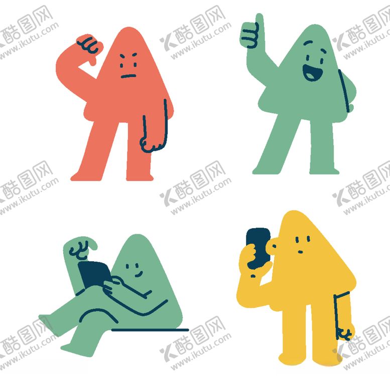 编号：98555606240306542111【酷图网】源文件下载-三角形字符插图