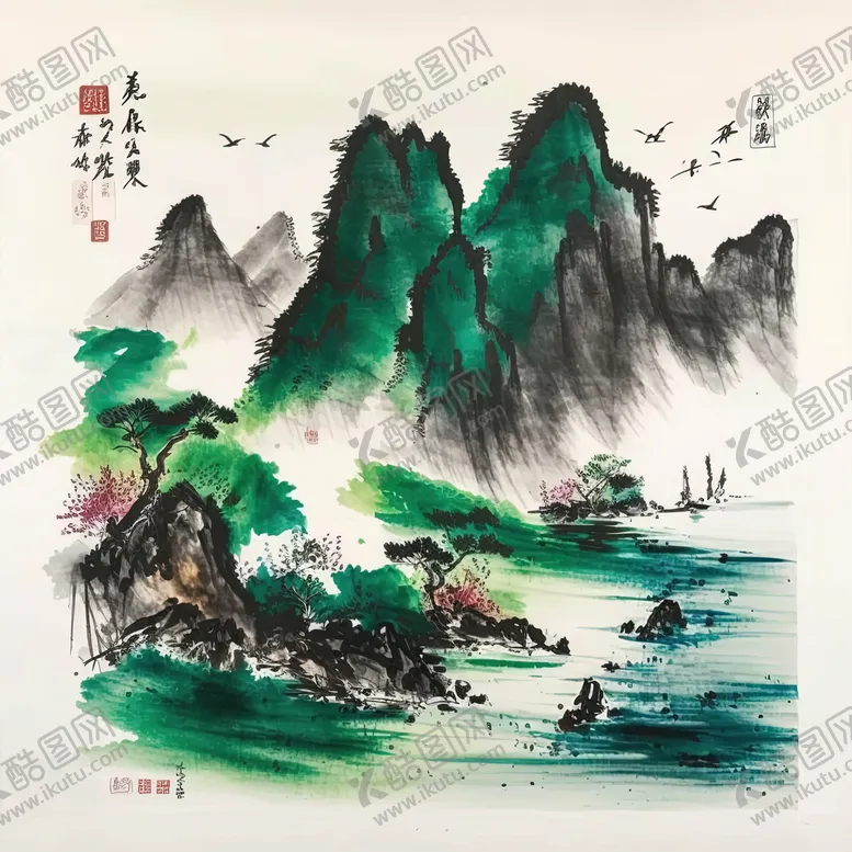 编号：48084510281906352068【酷图网】源文件下载-水彩画