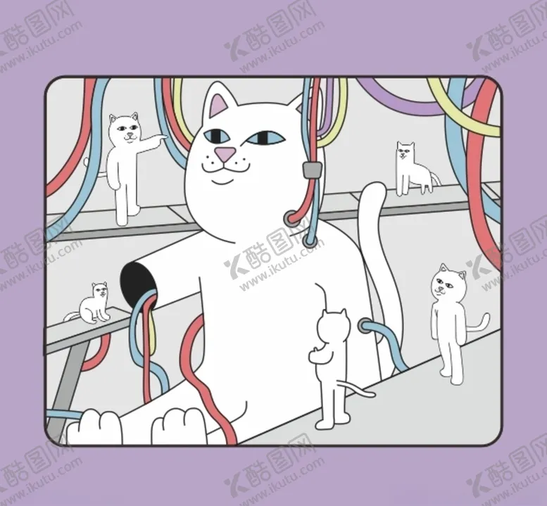 编号：17887007020225394270【酷图网】源文件下载-猫咪插画
