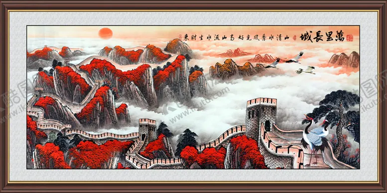 编号：76582109211138091823【酷图网】源文件下载-鸿运当头山水画