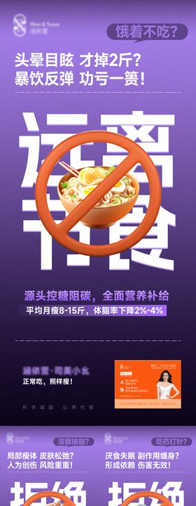 医美瘦身痛点系列海报