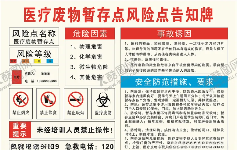 编号：67061207022006014746【酷图网】源文件下载-风险告知牌