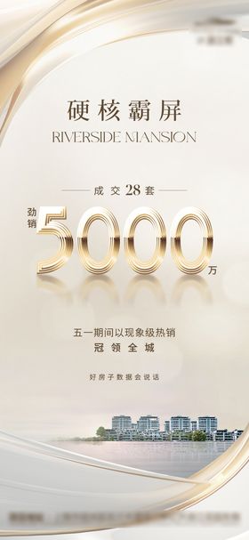 地产热销数据海报