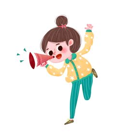线条卡通女孩美女图片