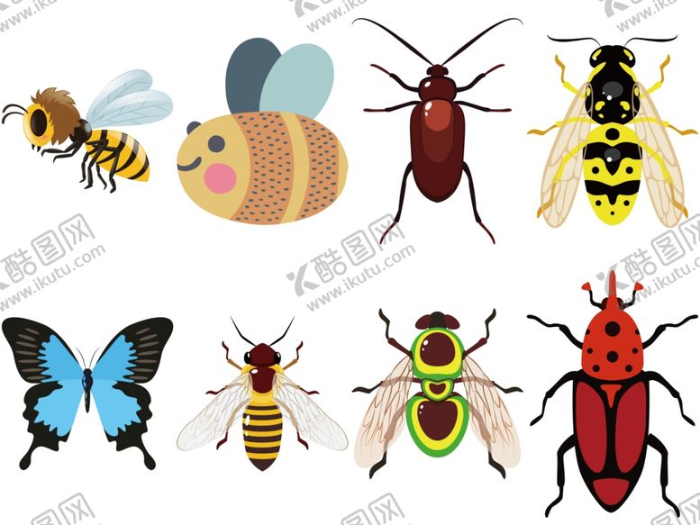 编号：64533510291637573922【酷图网】源文件下载-卡通昆虫