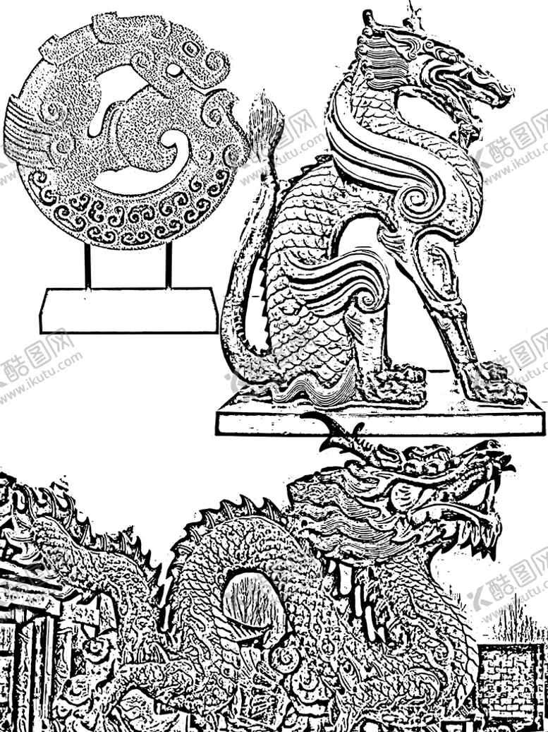 编号：64293710090352030573【酷图网】源文件下载-龙纹