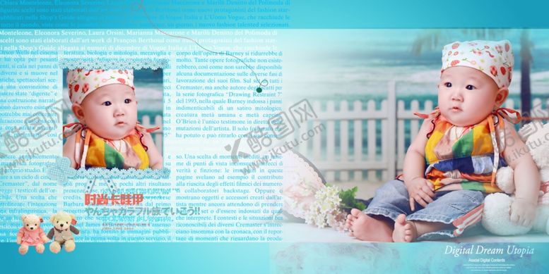 编号：10101905060531578970【酷图网】源文件下载-韩流宝贝幼儿少儿纪念相册模板