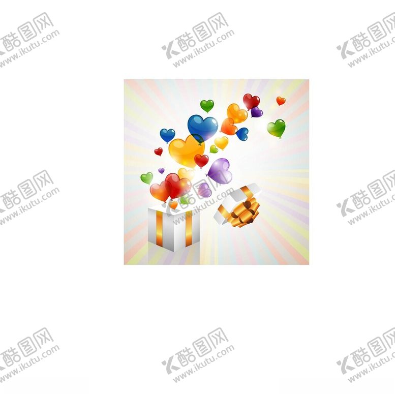 编号：33321402231534211258【酷图网】源文件下载-爱心气球生日背景矢量素材