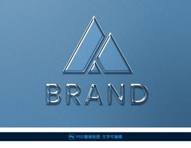 质感印金效果logo样机