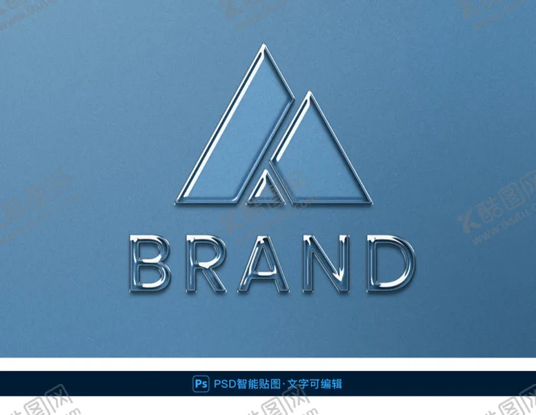 编号：82907309170257251256【酷图网】源文件下载-玻璃质感logo样机