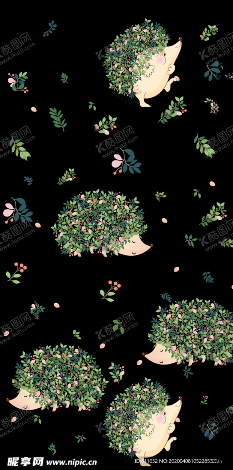 编号：39731009210807001004【酷图网】源文件下载-可爱刺猬