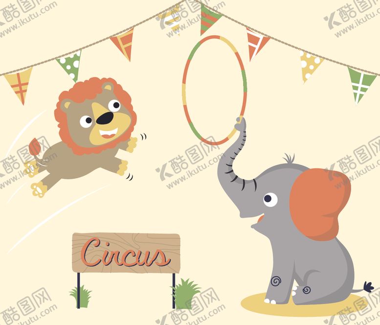 编号：90119309271105415545【酷图网】源文件下载-卡通动物