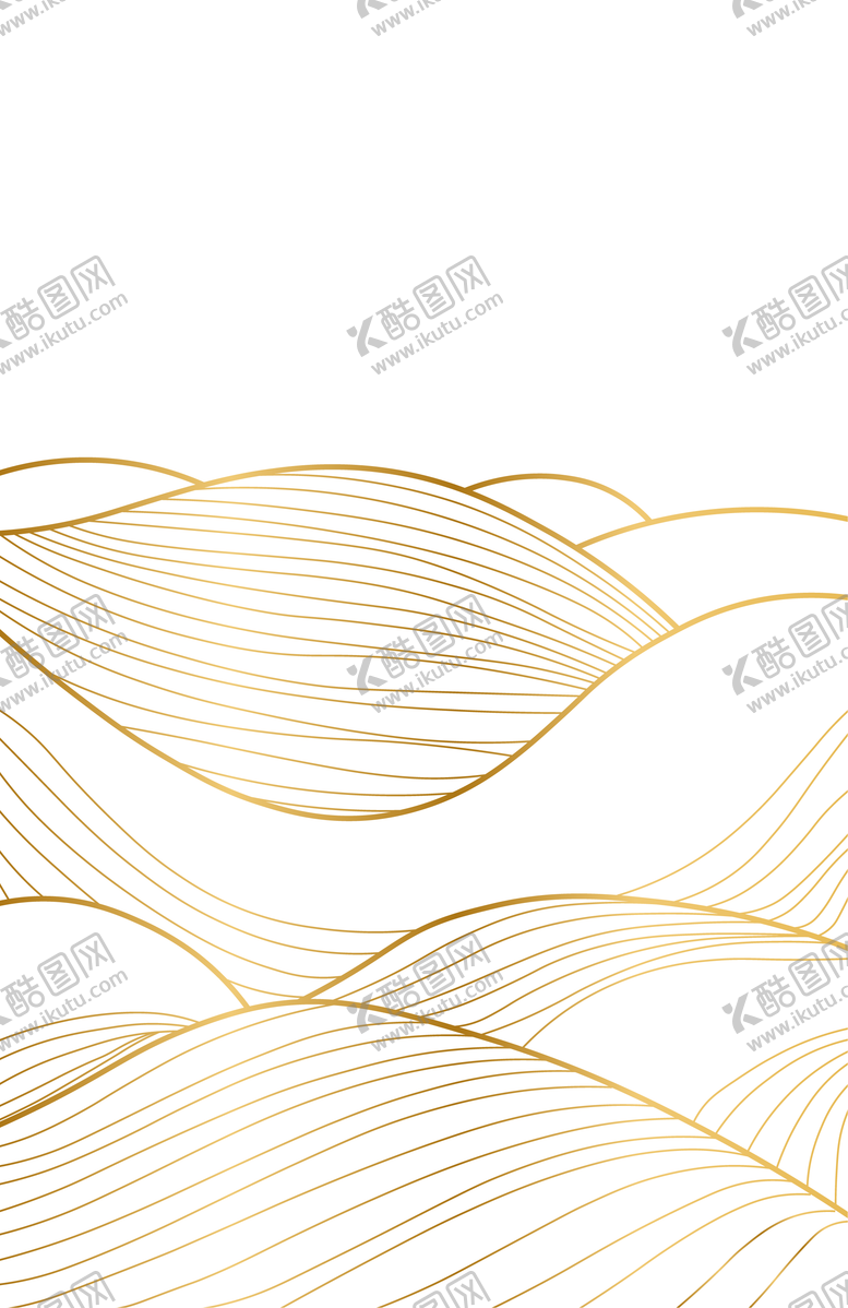 编号：65468612061017361789【酷图网】源文件下载-金色渐变线条元素