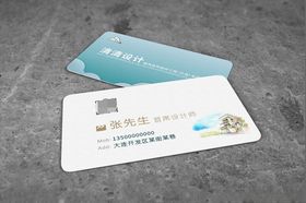 简约名片简洁名片素雅名片图