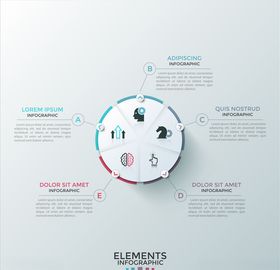 高端商务信息矢量图表