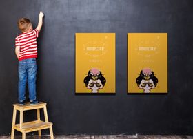 折页展示样机杂志宣传单书籍装帧