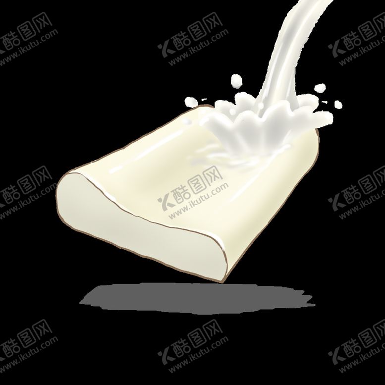 编号：62545807031529098586【酷图网】源文件下载-乳胶枕手绘液体