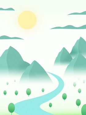 春天海报绿色素材春天素材