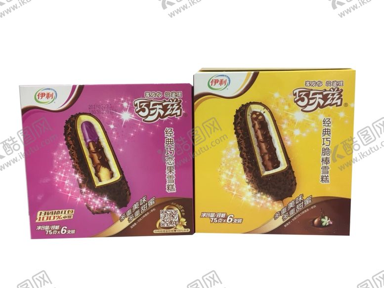 编号：87225404281333591581【酷图网】源文件下载-伊利巧乐兹雪糕75g6支