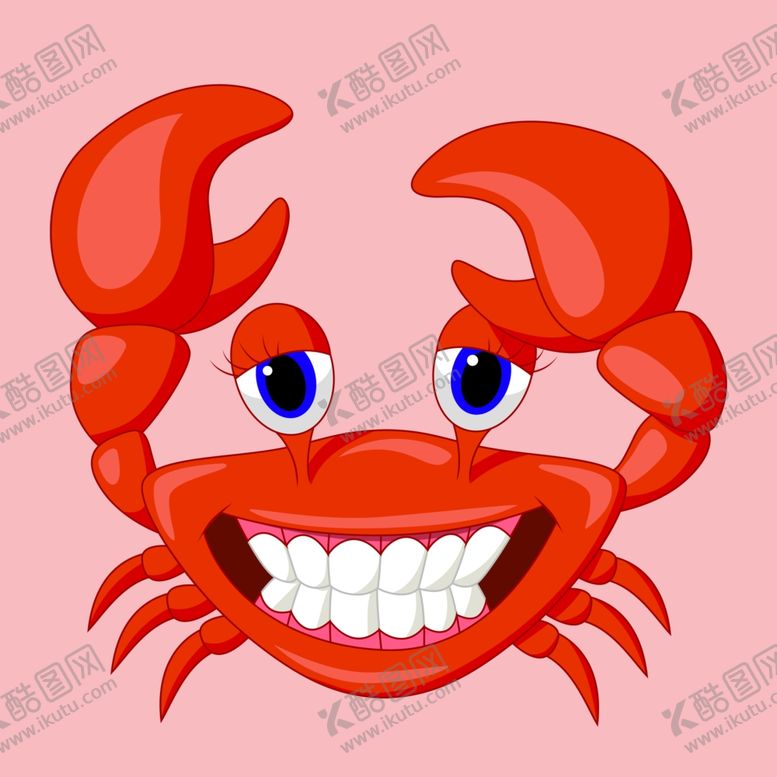 编号：42891502171837285074【酷图网】源文件下载-手绘线描螃蟹