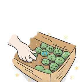 清明节素材传统小吃手绘中式插图