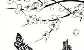 硅藻泥刻花线条花纹