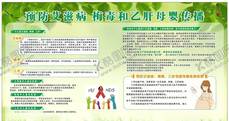 编号：13263807011806337238【酷图网】源文件下载-母婴阻断宣传栏